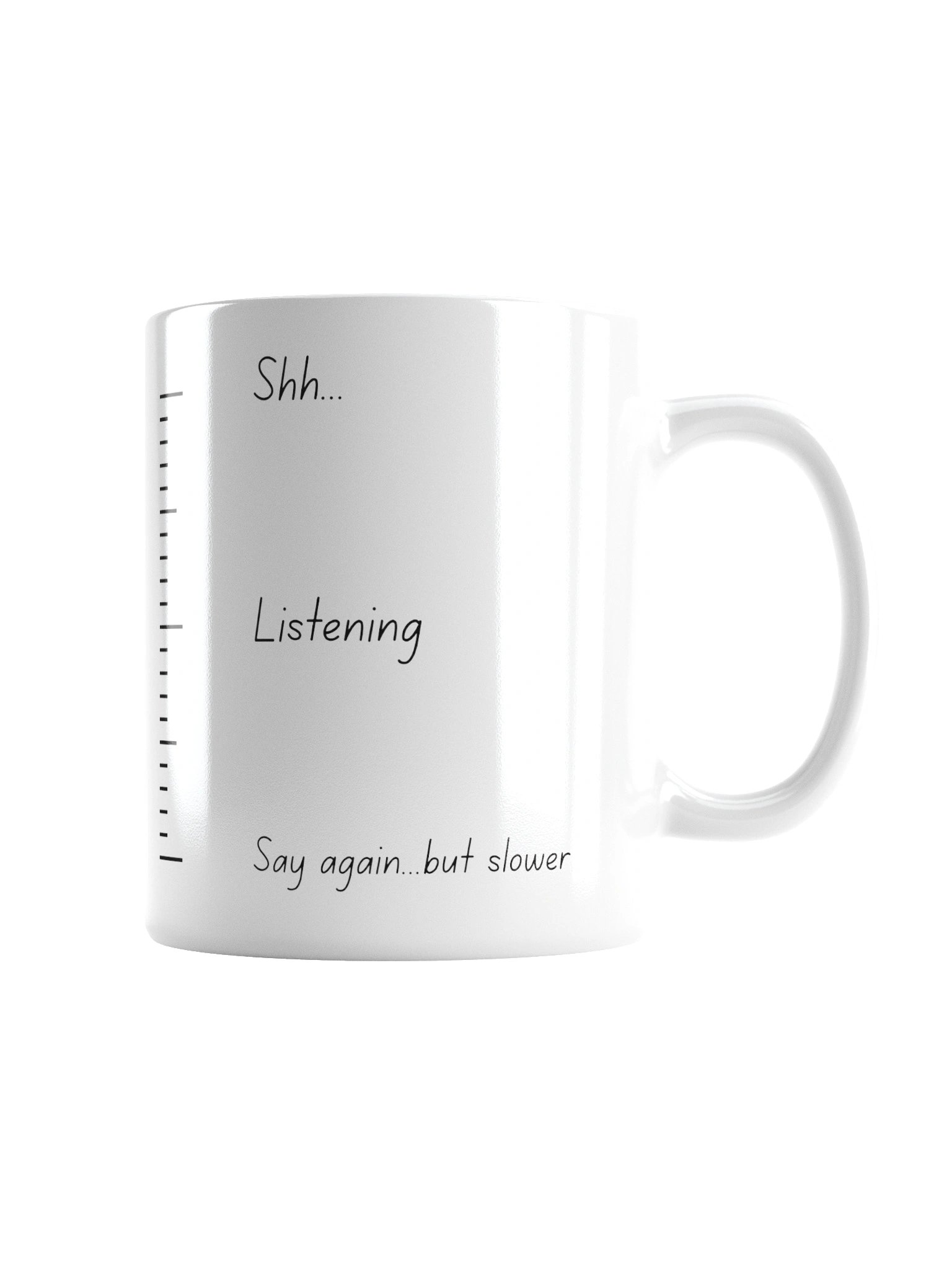 Communication Scale Mug - Minimalist Shared Living Humour - Roommate Flatmate Gift product image (3)