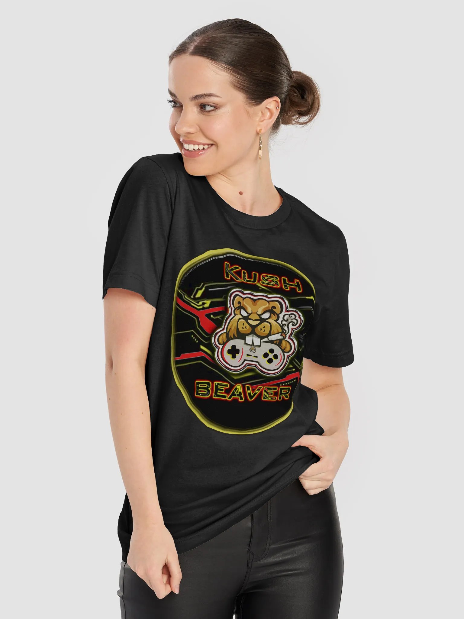 Kush Beaver Productionz Cursive Premium Tee With Color Options product image (81)