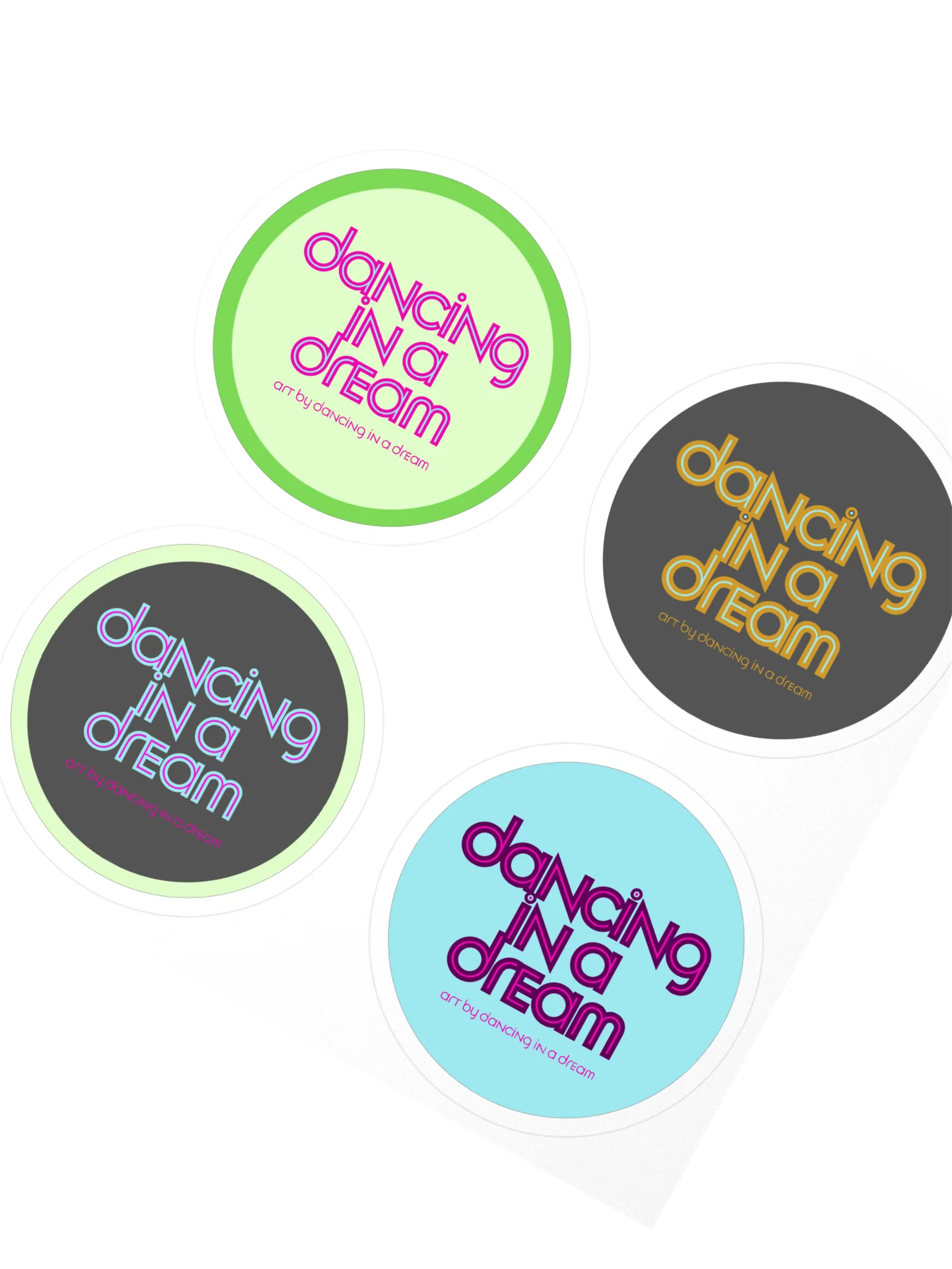 'dancing in a dream' stickers | 4 pk product image (2)