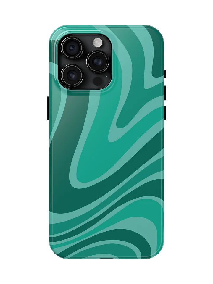 Aqua Ripple Flow Tough iPhone Case product image (1)