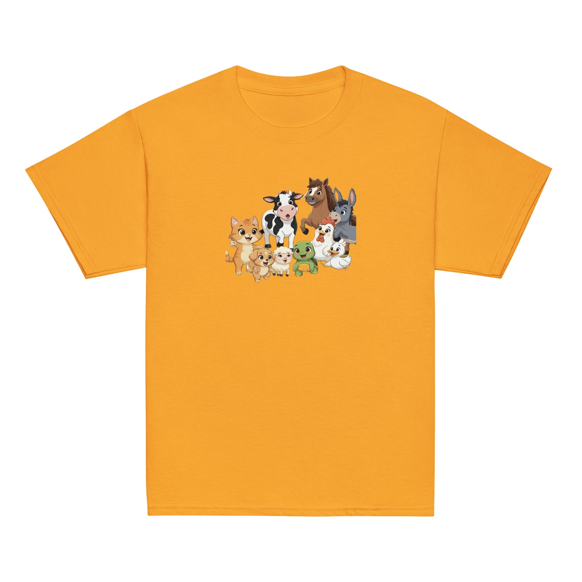 Cute Farm Animal Crew Youth Tee product image (2)