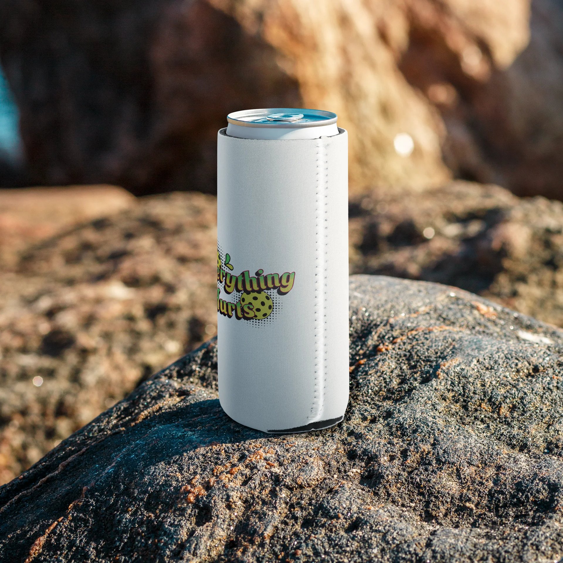 Everything Hurts Pickleball Whimsical Can Cooler product image (7)