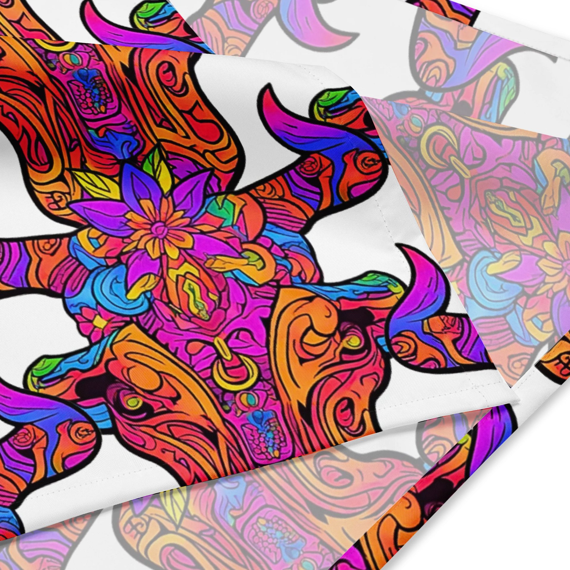 Neon Bull Skull - Bandana product image (3)