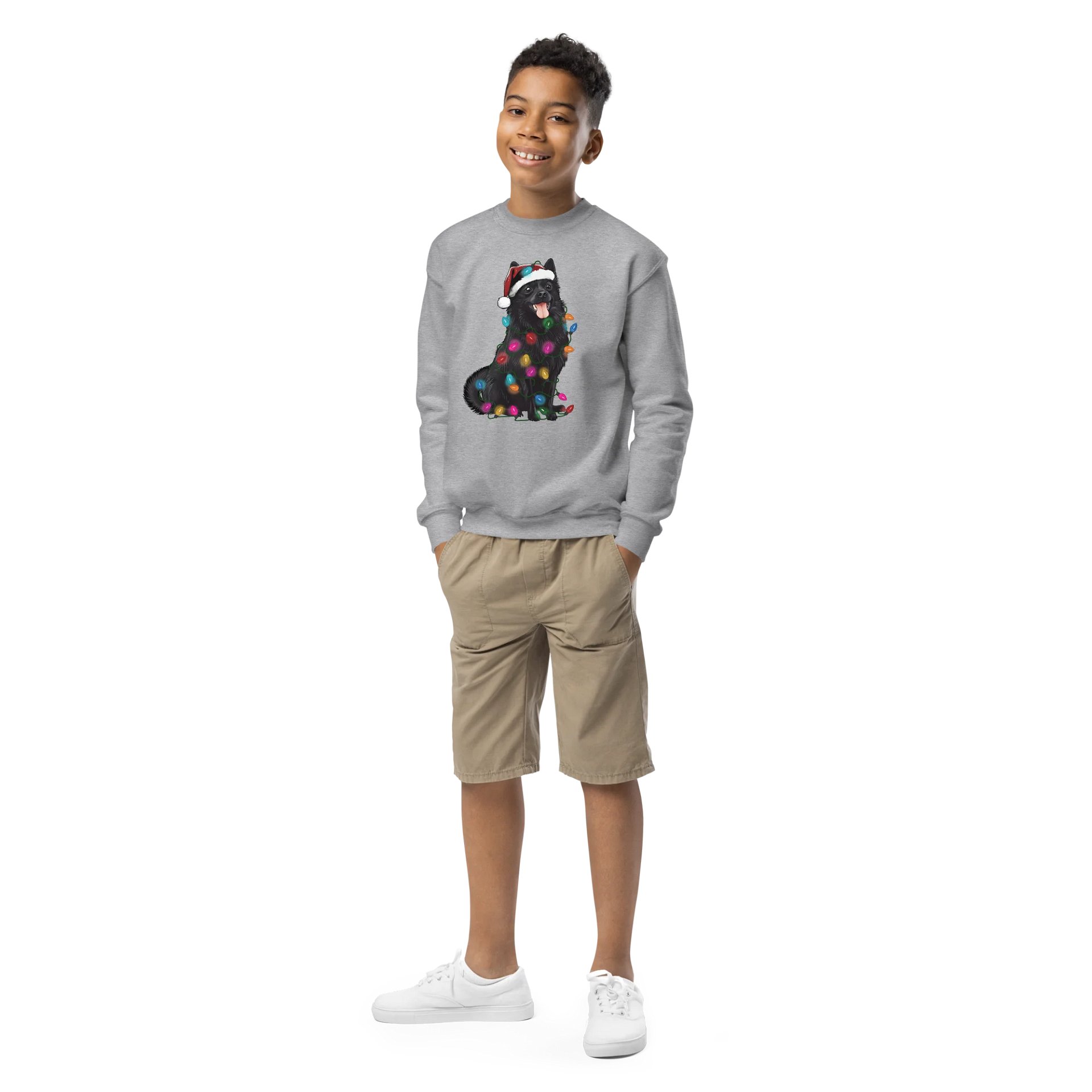 Funny Christmas Schipperke Youth Sweatshirt product image (1)