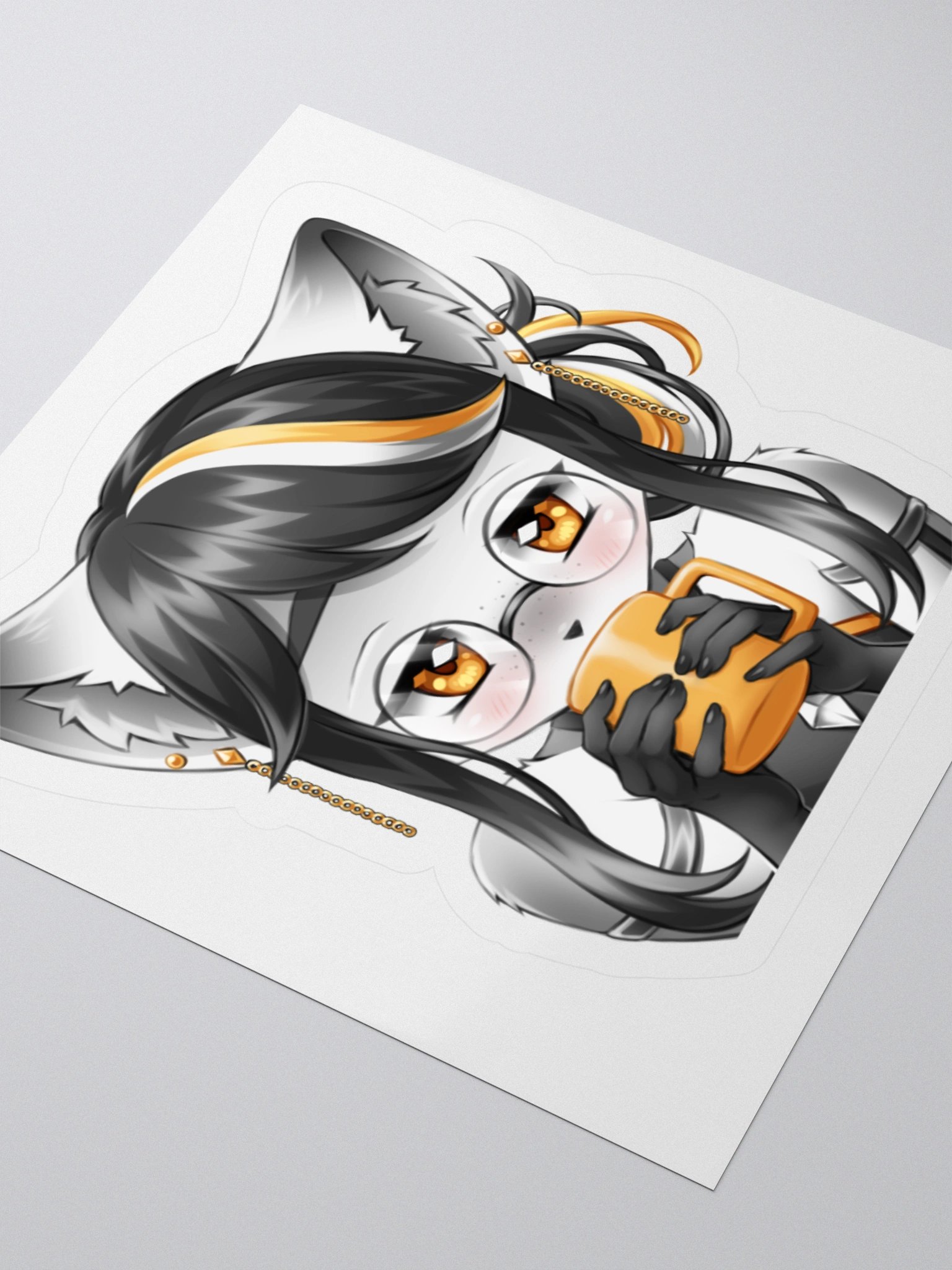 Sipping Shiro Sticker product image (7)