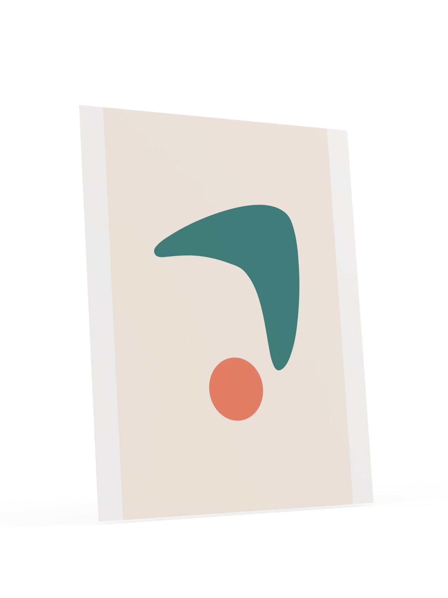 Teal Boomerang Sun Print | Colorful Bathroom Wall Art product image (6)