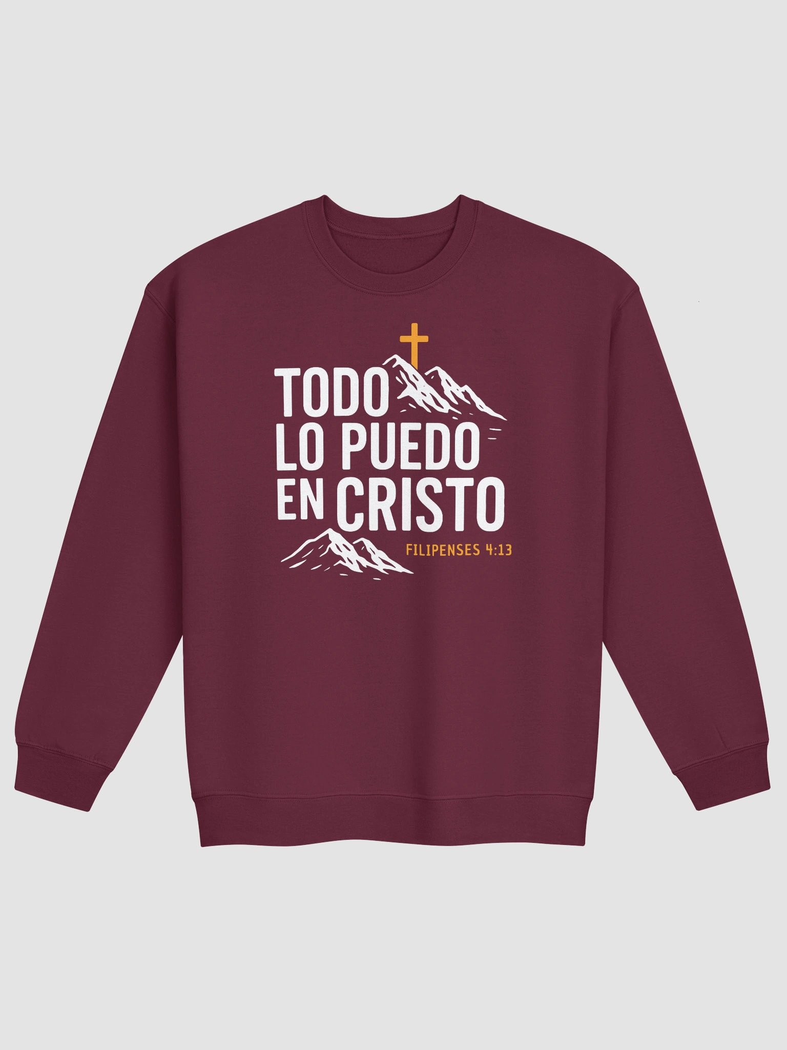 Sudadera Unisex Cuello Redondo | Todo lo puedo en Cristo product image (1)