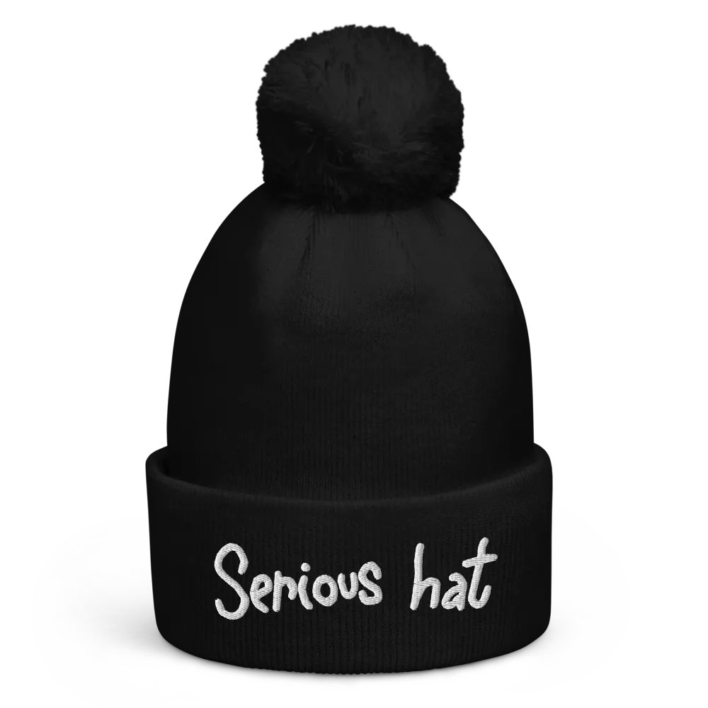 Serious Beanie - White Font product image (1)
