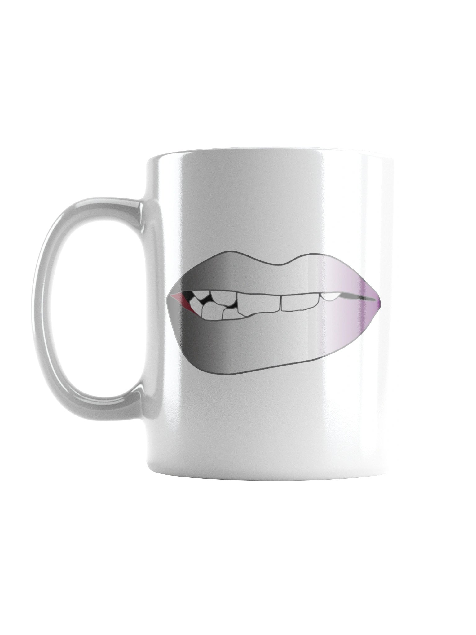 Asexual Pride Gradient Biting Lips Mug product image (6)