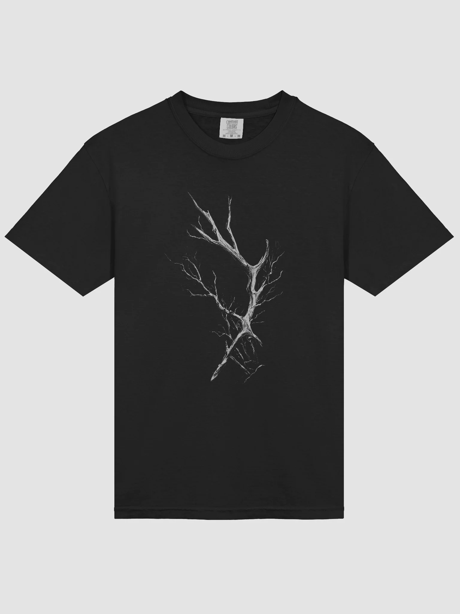 Lightning Branch Black Short Sleeve Graphic T-Shirt product image (3)