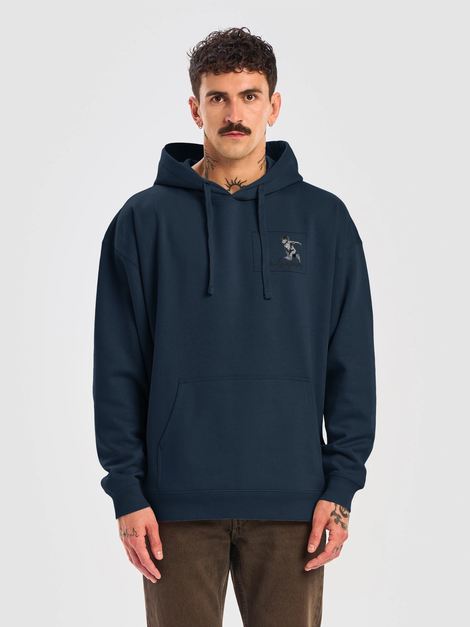 ECO-Friendly & Organic Premium Quality Stanley/Stella-Unisex Relaxed Hoodie with small TRAILSAPIENS LOGO product image (1)