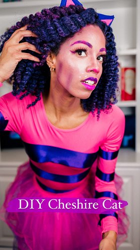 Just a girl without a sewing machine and a very loose vision…

Cheshire Cat costume came together super well in the end consi...