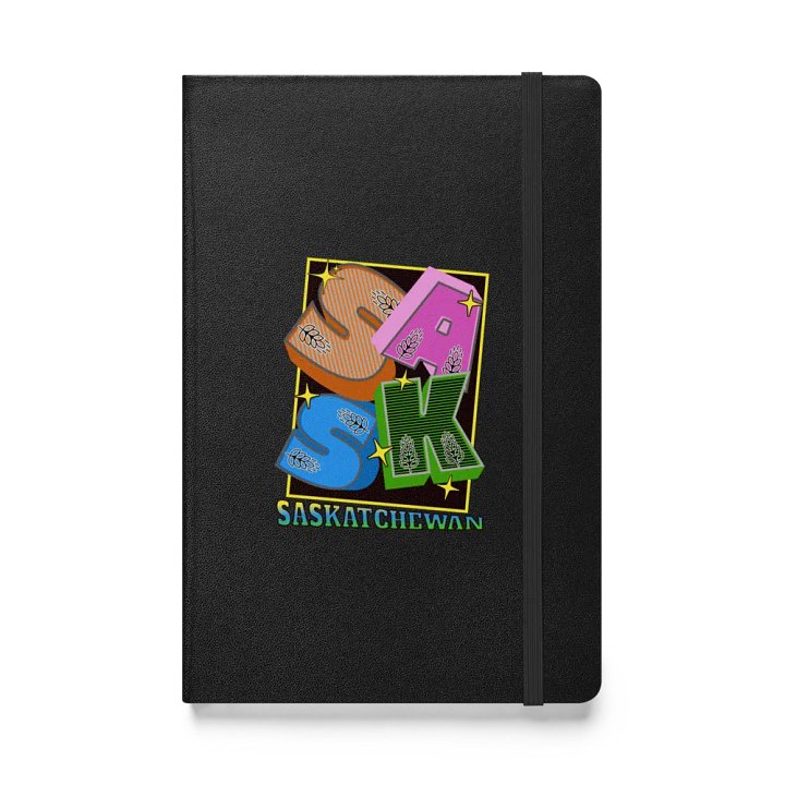 Sask Saskatchewan Block Letter Wheat Hardcover Notebook product image (1)