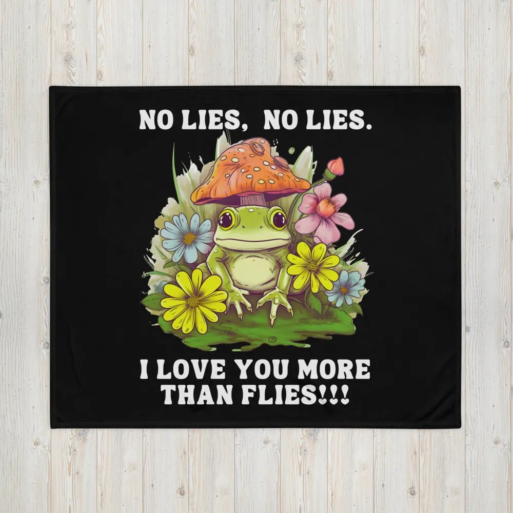 No Lies frog Blanket product image (12)