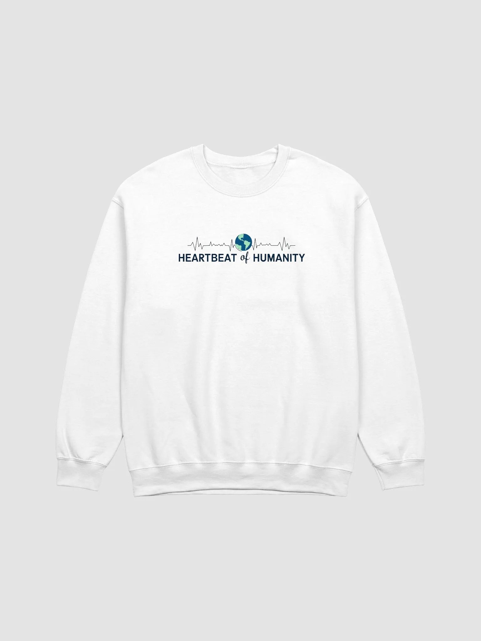 Heartbeat of Humanity Earth Illustration Sweatshirt product image (4)