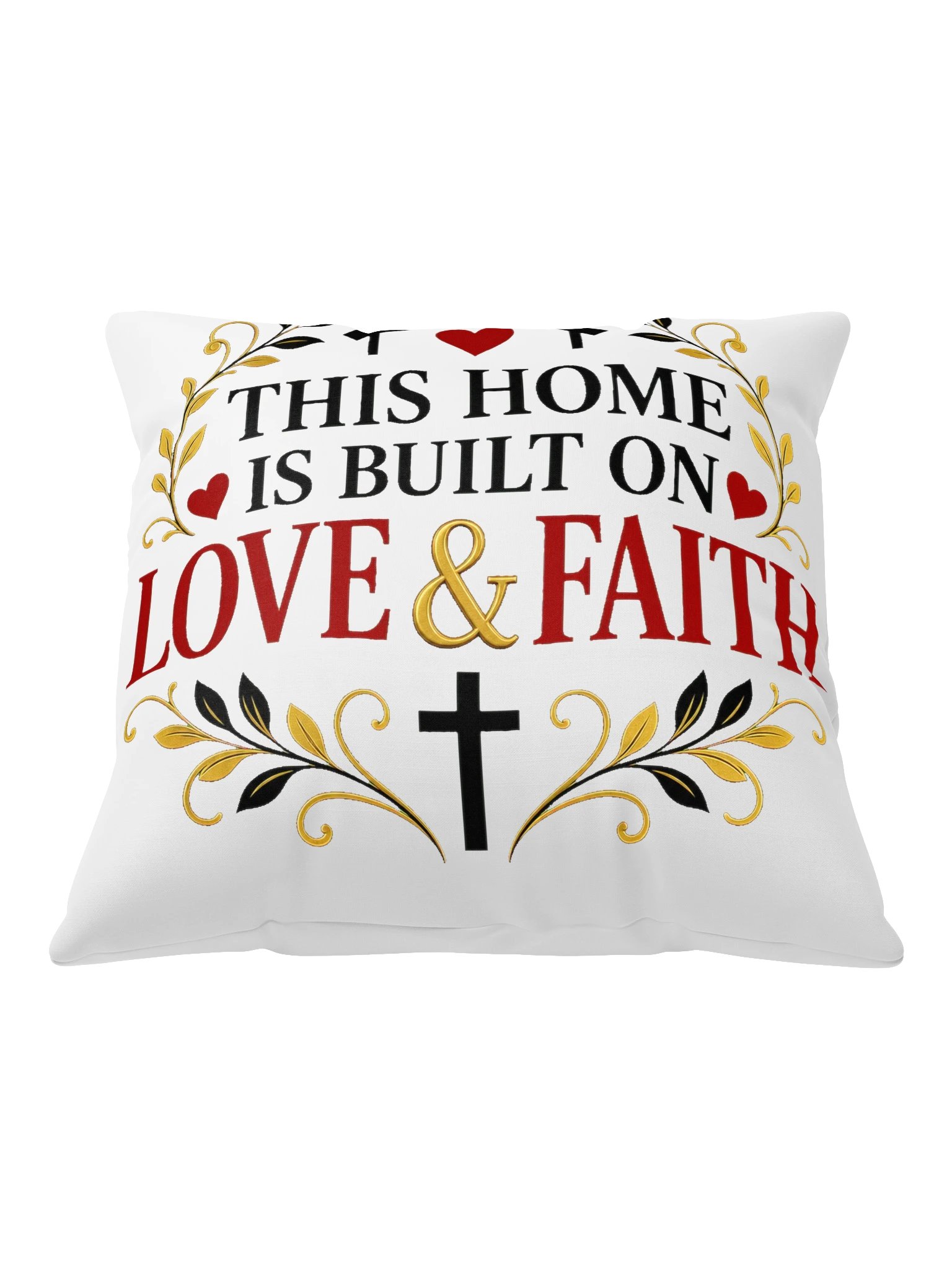 Chantal Hakiza This Home Is Built on Love & Faith Pillow product image (1)