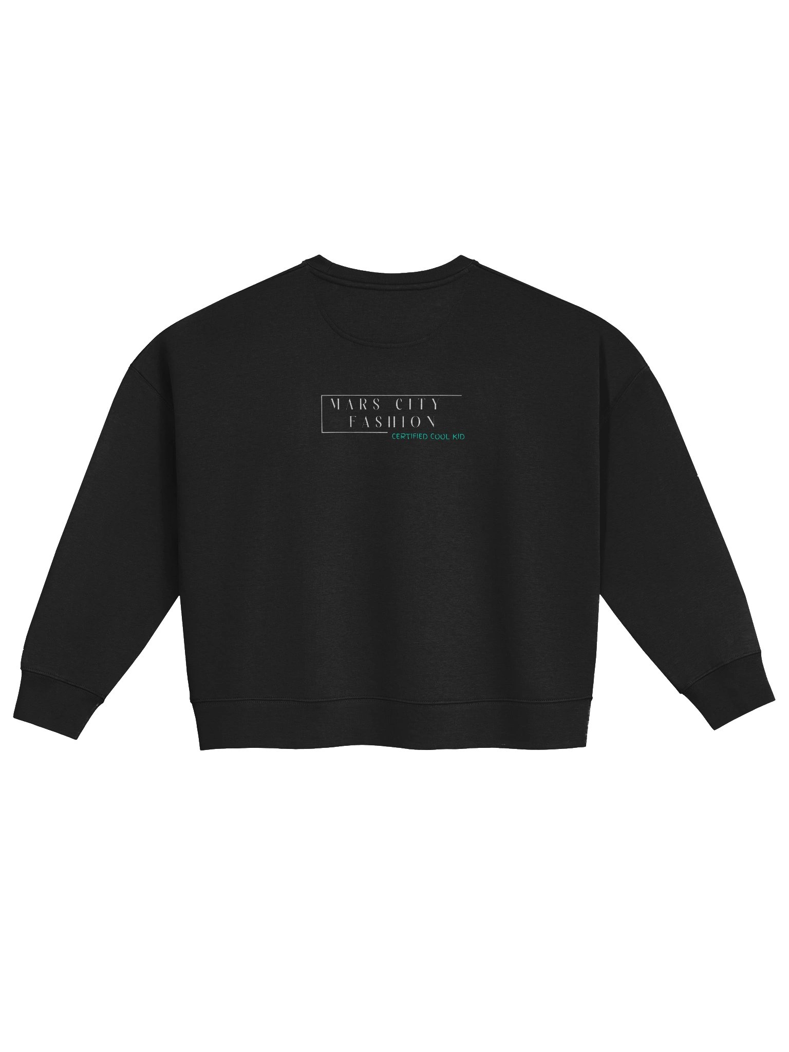 Neon Crown Graffiti Urban Martian Ladies Cropped Sweatshirt product image (2)