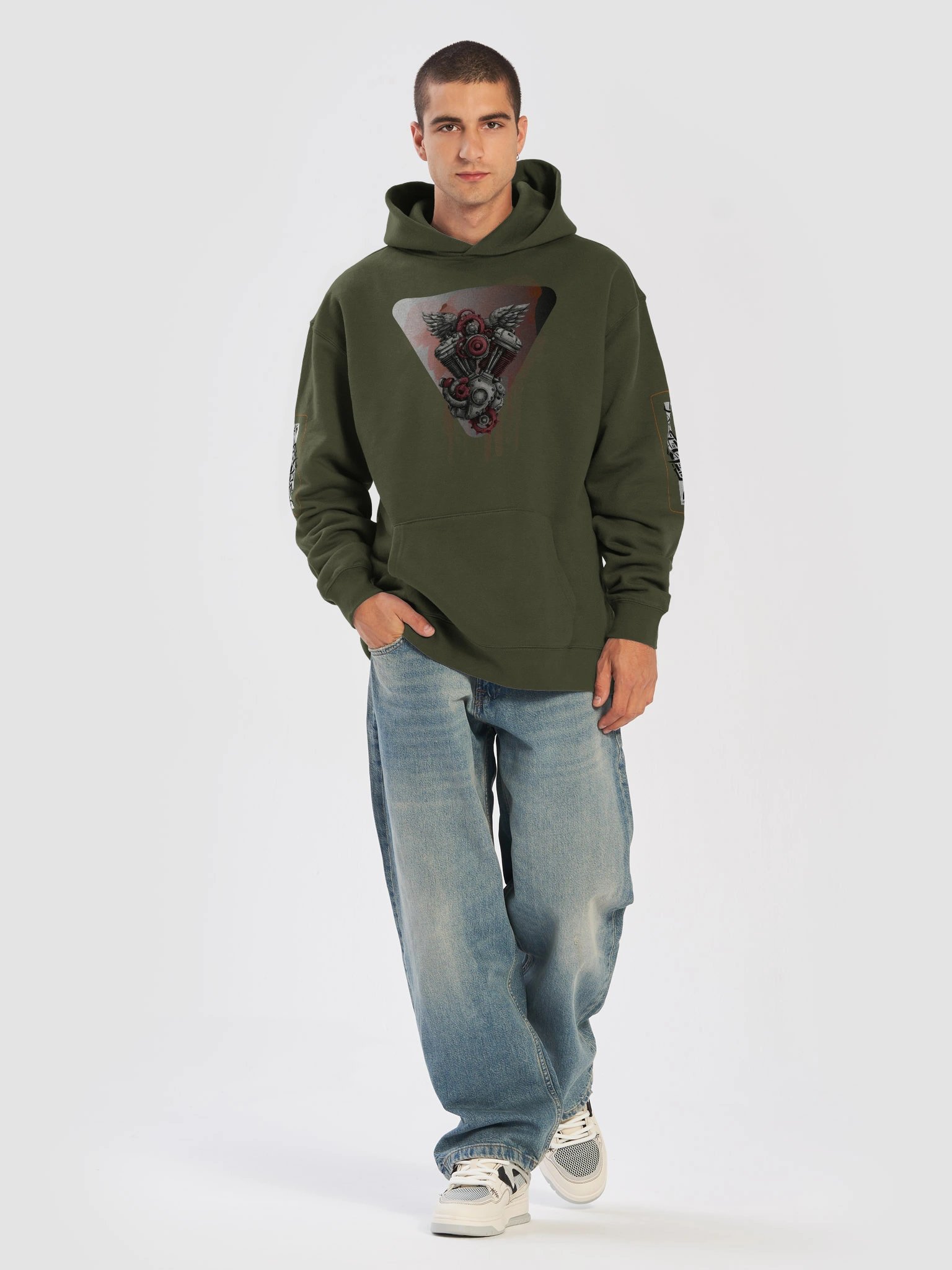 Winged Engine Unisex Oversized Hoodie product image (36)