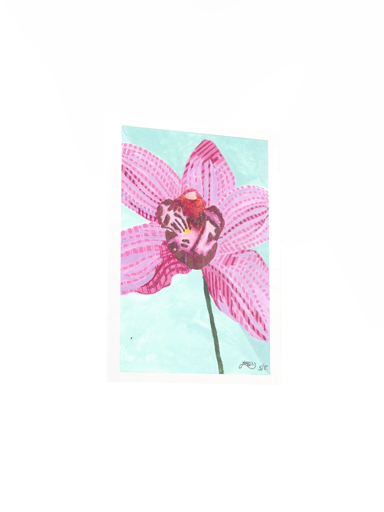 Memory Orchid ( 5"x7" Poster/Matt) product image (3)