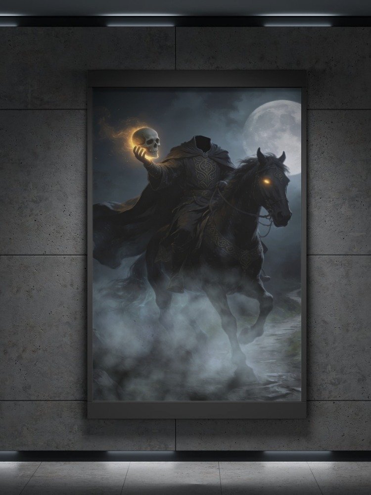 Dullahan – Rider of the Headless Night Digital Art Print product image (2)