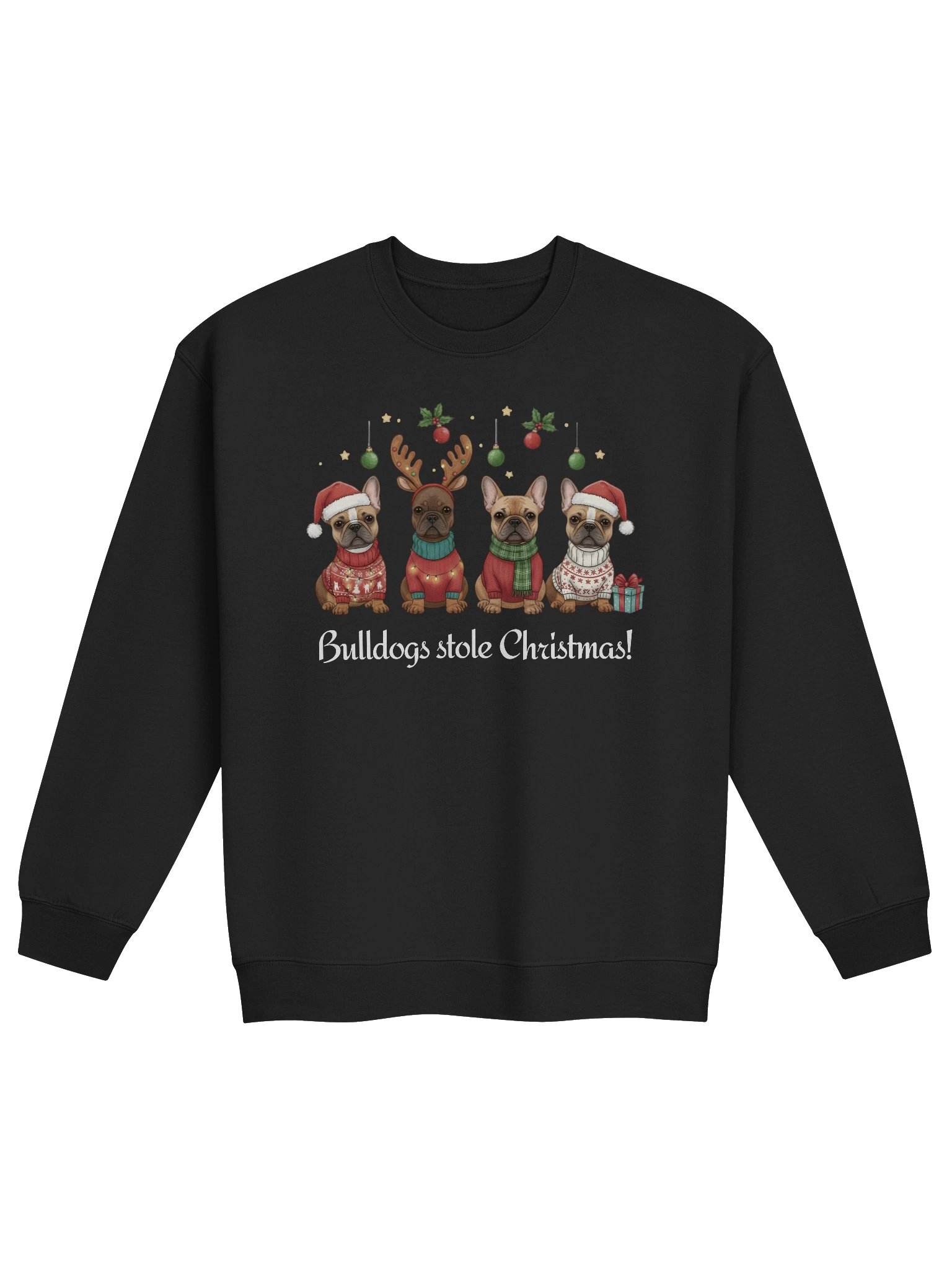 Bulldogs Stole Christmas Funny Sweatshirt For True Crime Lover product image (2)