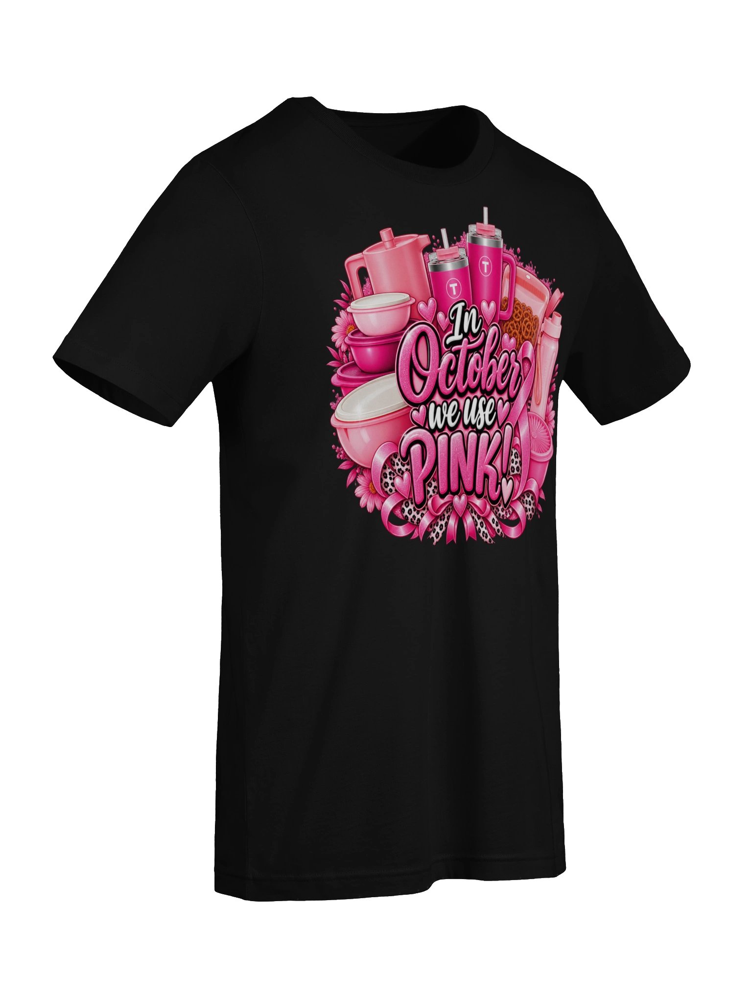 Breast Cancer Awareness Tupperware Tee (Includes left sleeve design) product image (26)