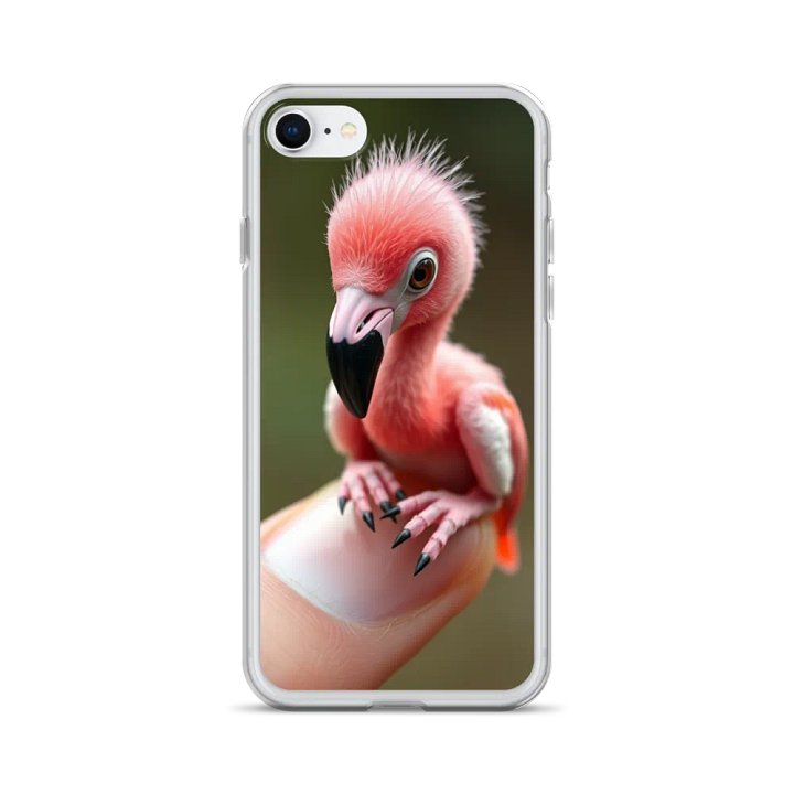Whimsical Tiny Baby Flamingo iPhone® Case product image (24)