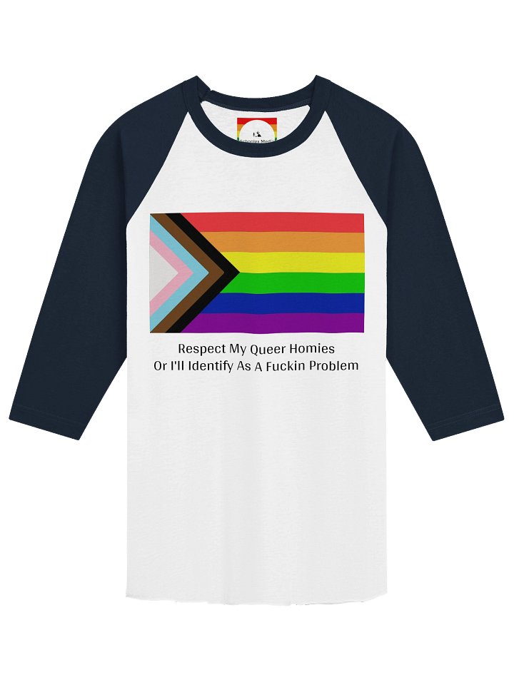 Respect My Queer Homies Baseball Style Tee - Light Colors product image (1)
