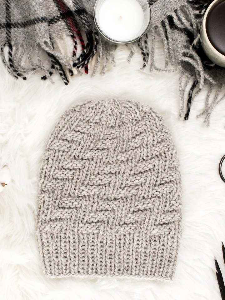 Knits & Purls with a Modern Vibe Hat Pattern - Spirited product image (1)