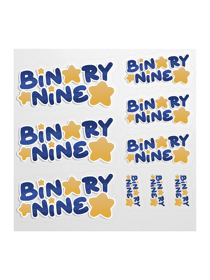 BinaryNine Logo Sticker Sheet product image (1)