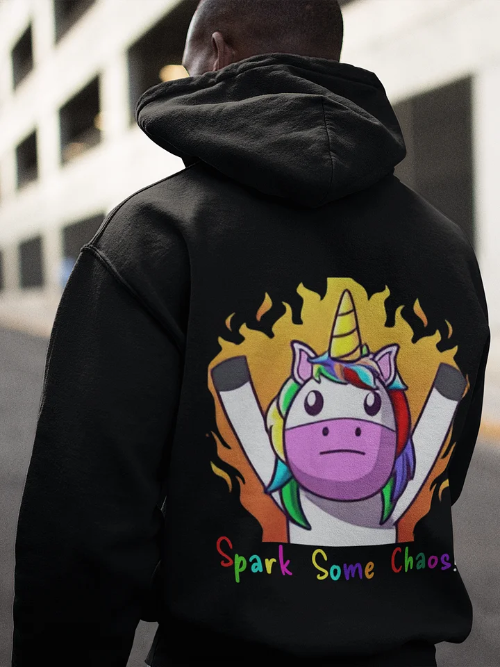Spark Some Chaos Hoodie - Oversized Cobalt/Black product image (2)