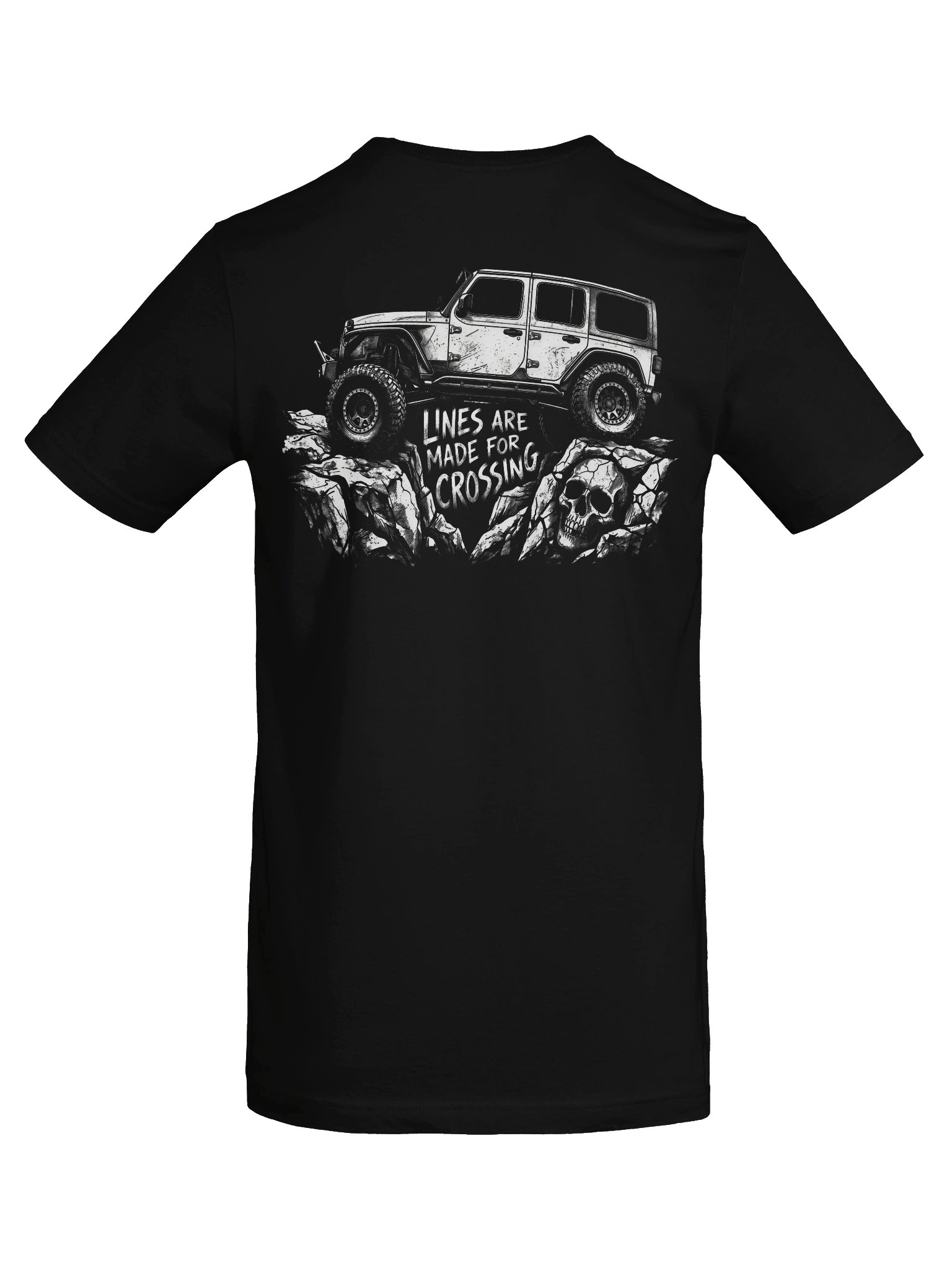 Lines Are Made for Crossing Back-Print Graphic Tee product image (10)