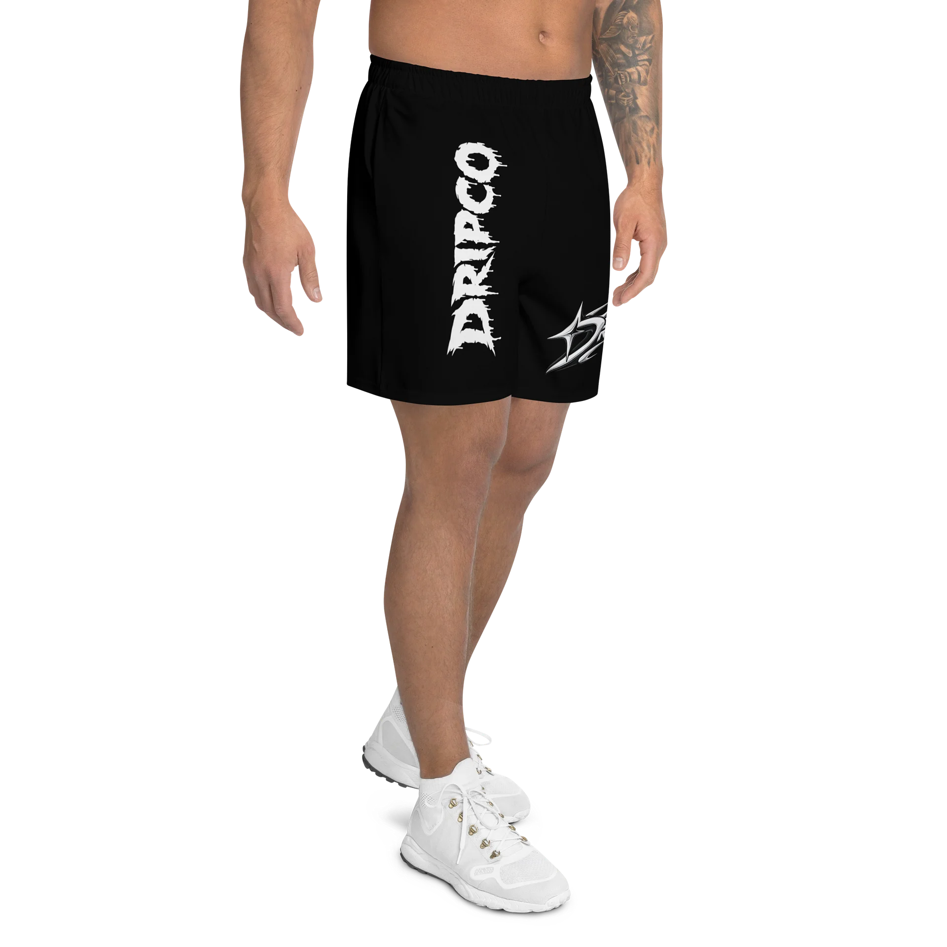 DRIPCO Black Distressed Logo Athletic Shorts product image (2)