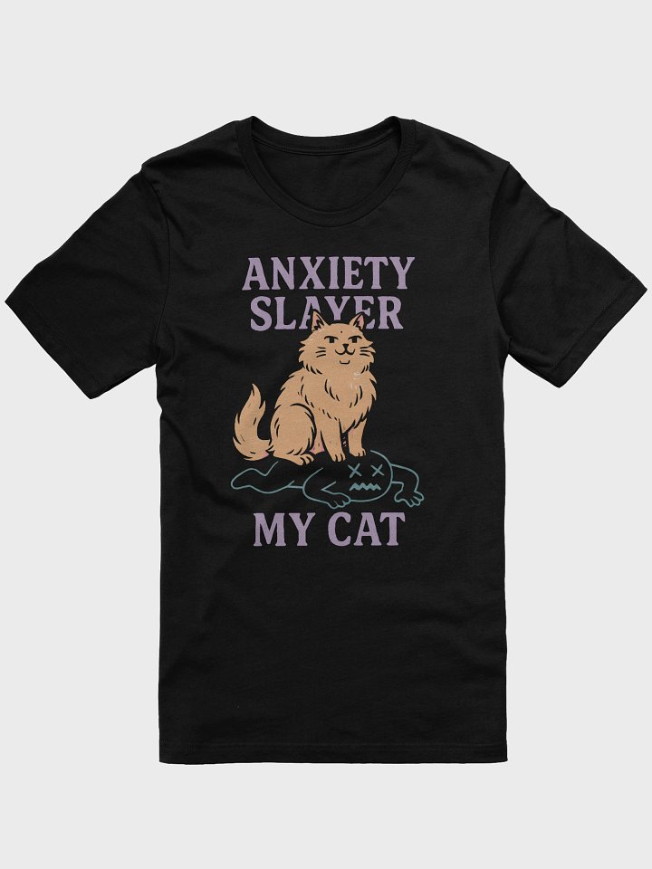 Anxiety Slayer Cat T-Shirt product image (1)
