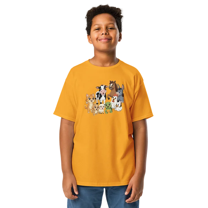 Cute Farm Animal Crew Youth Tee product image (1)