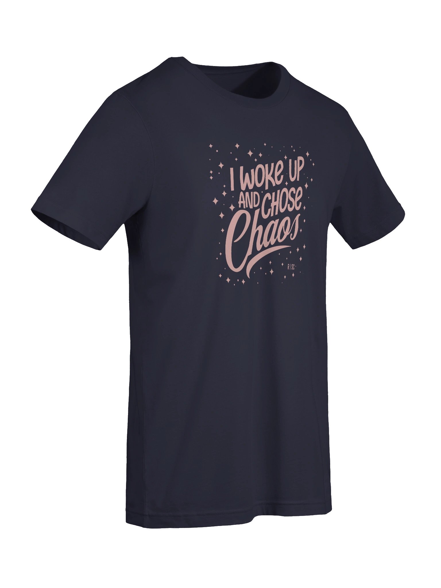 Woke Up and Chose Chaos T-shirt (Pink) product image (9)