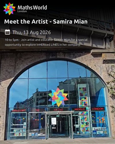 If you're around Southwark tomorrow, 13th August, come visit me at @mathsworlduk 

My exhibition is up all month, and 1000 pe...