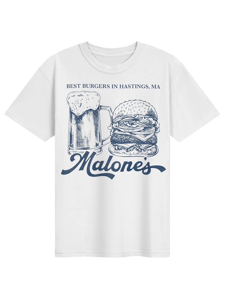Malone’s Off-Campus Bar T-Shirt – "Best Burgers in Hastings, MA" Vintage Graphic Tee product image (43)