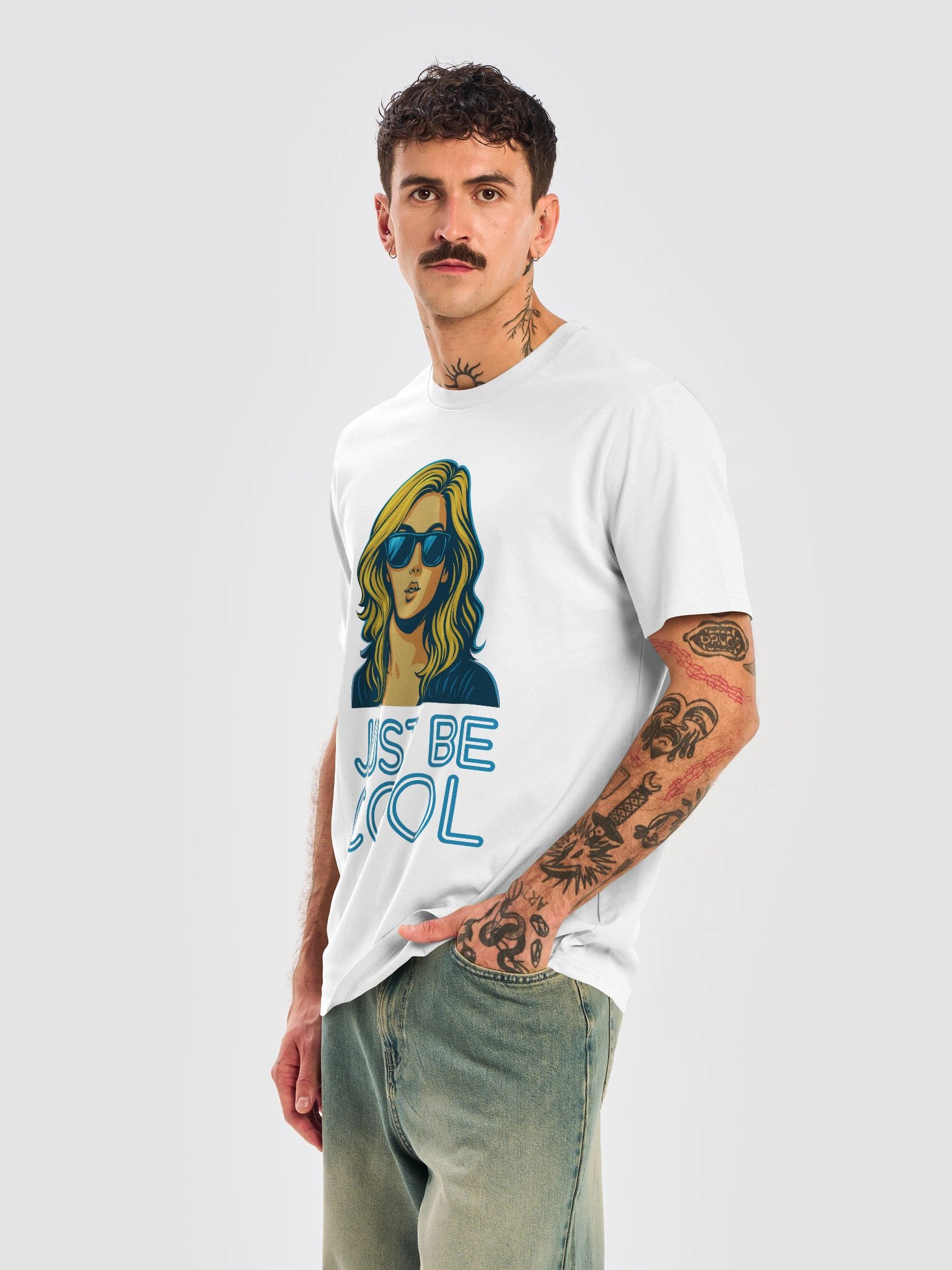 The JUST BE COOL (Pop Art) Graphic T-Shirt product image (10)