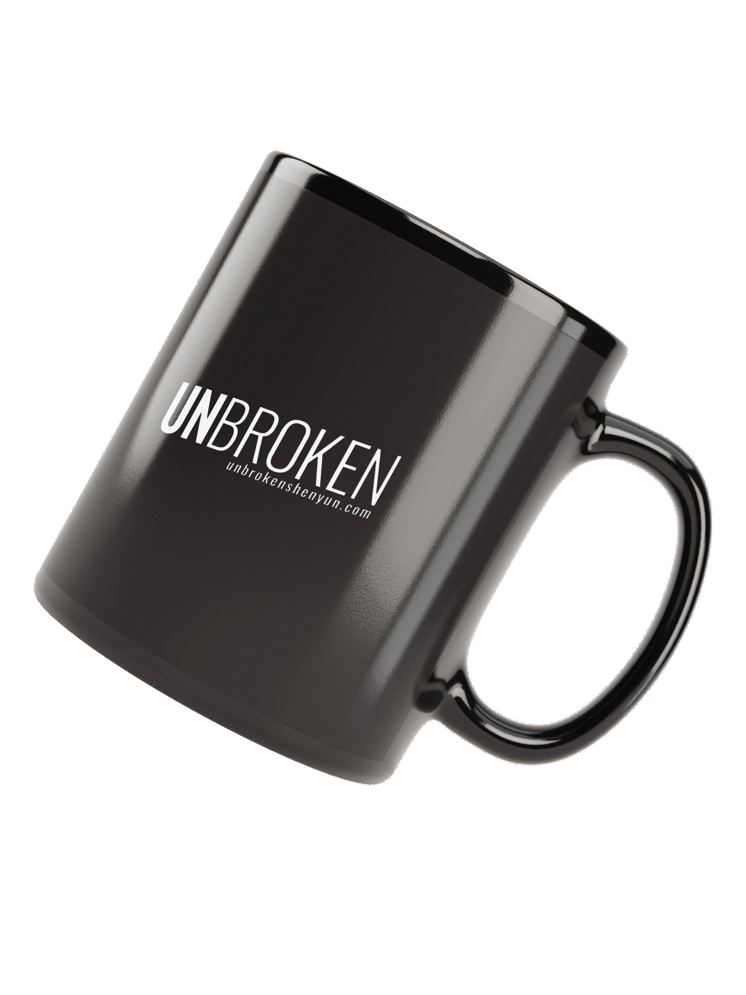 UNBROKEN Glossy Black Mug (2 Sizes) product image (2)