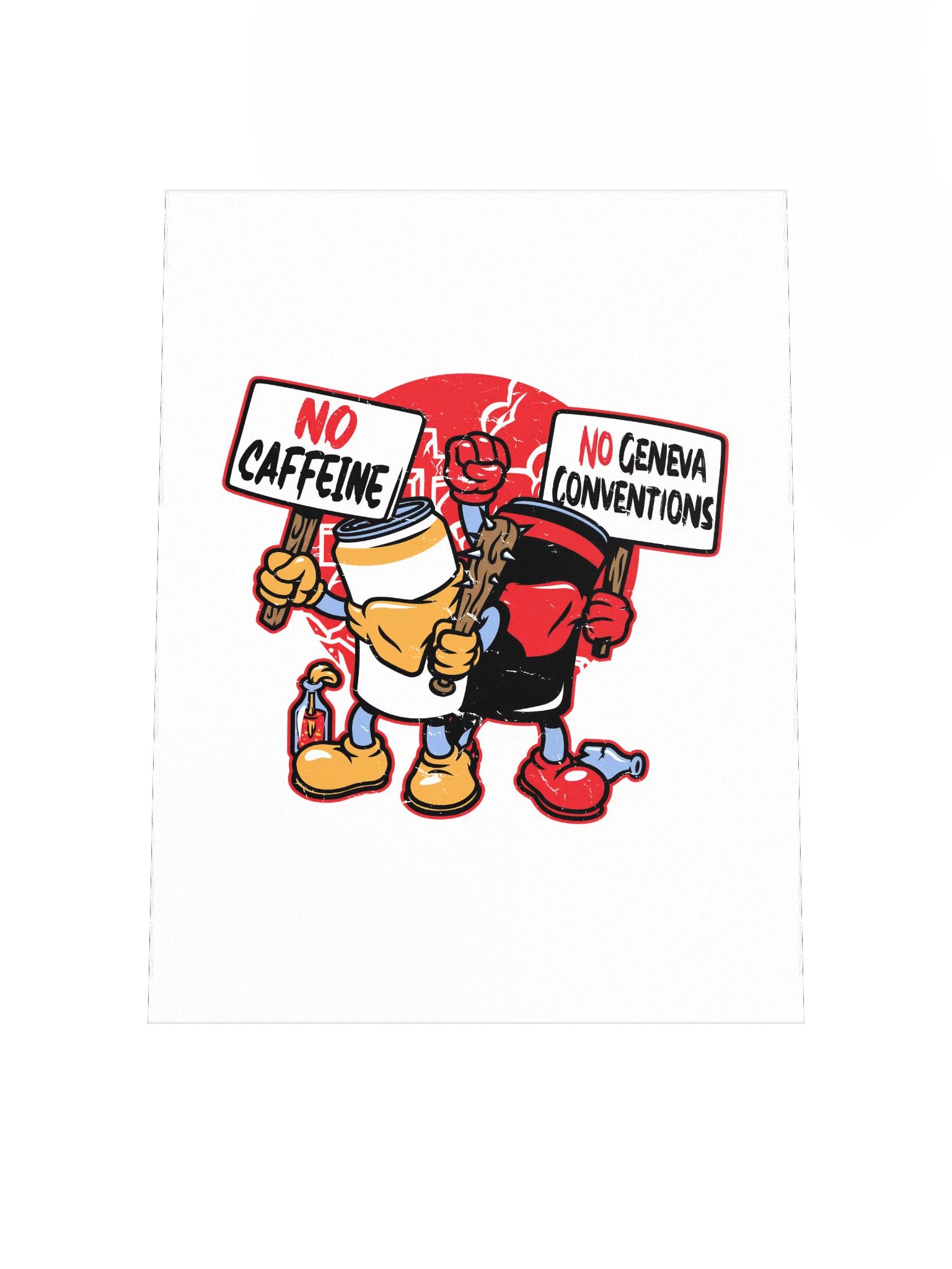 No Caffeine No Geneva Conventions Poster product image (4)