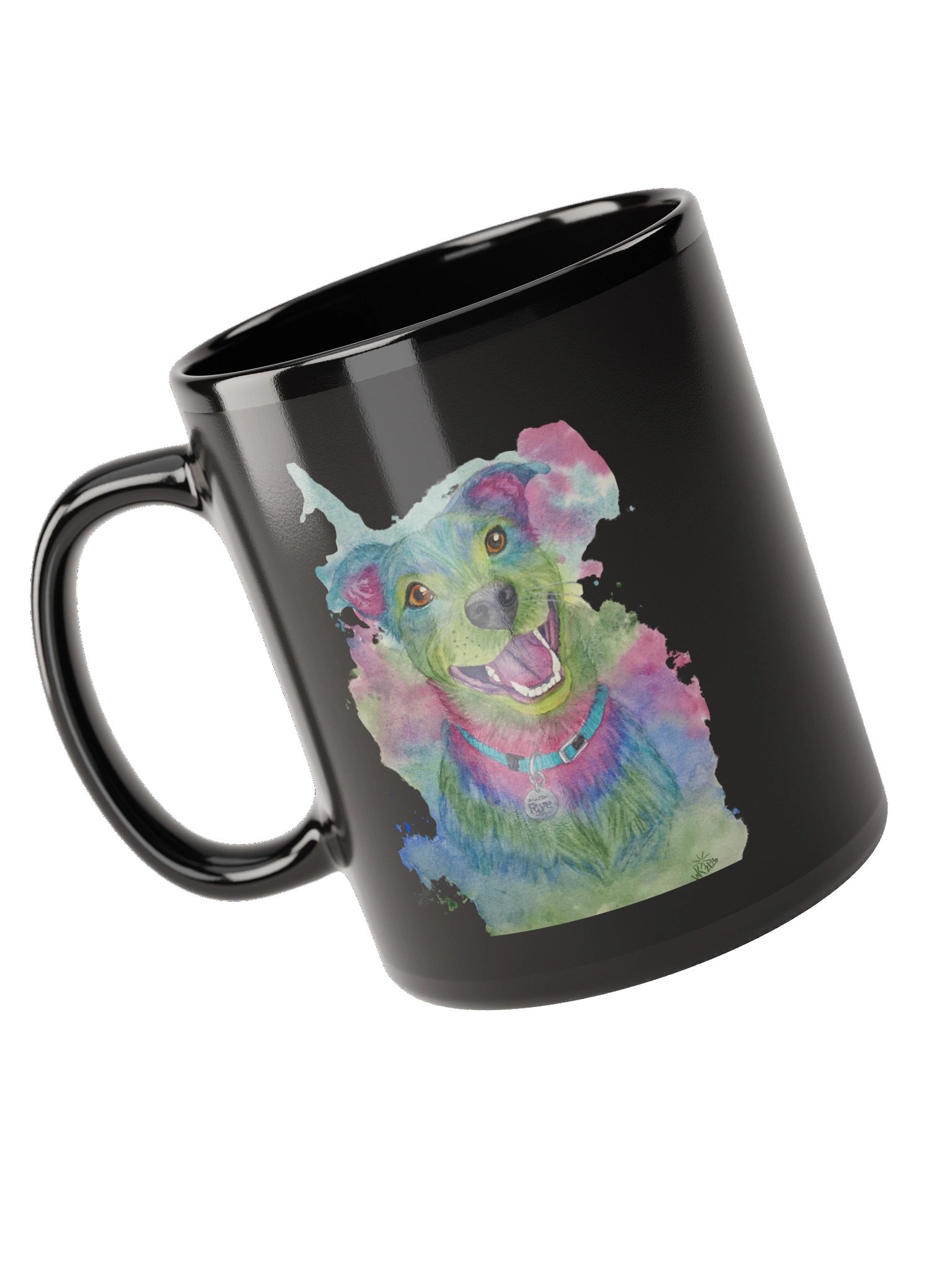 Faye — Black Glossy Mug product image (9)