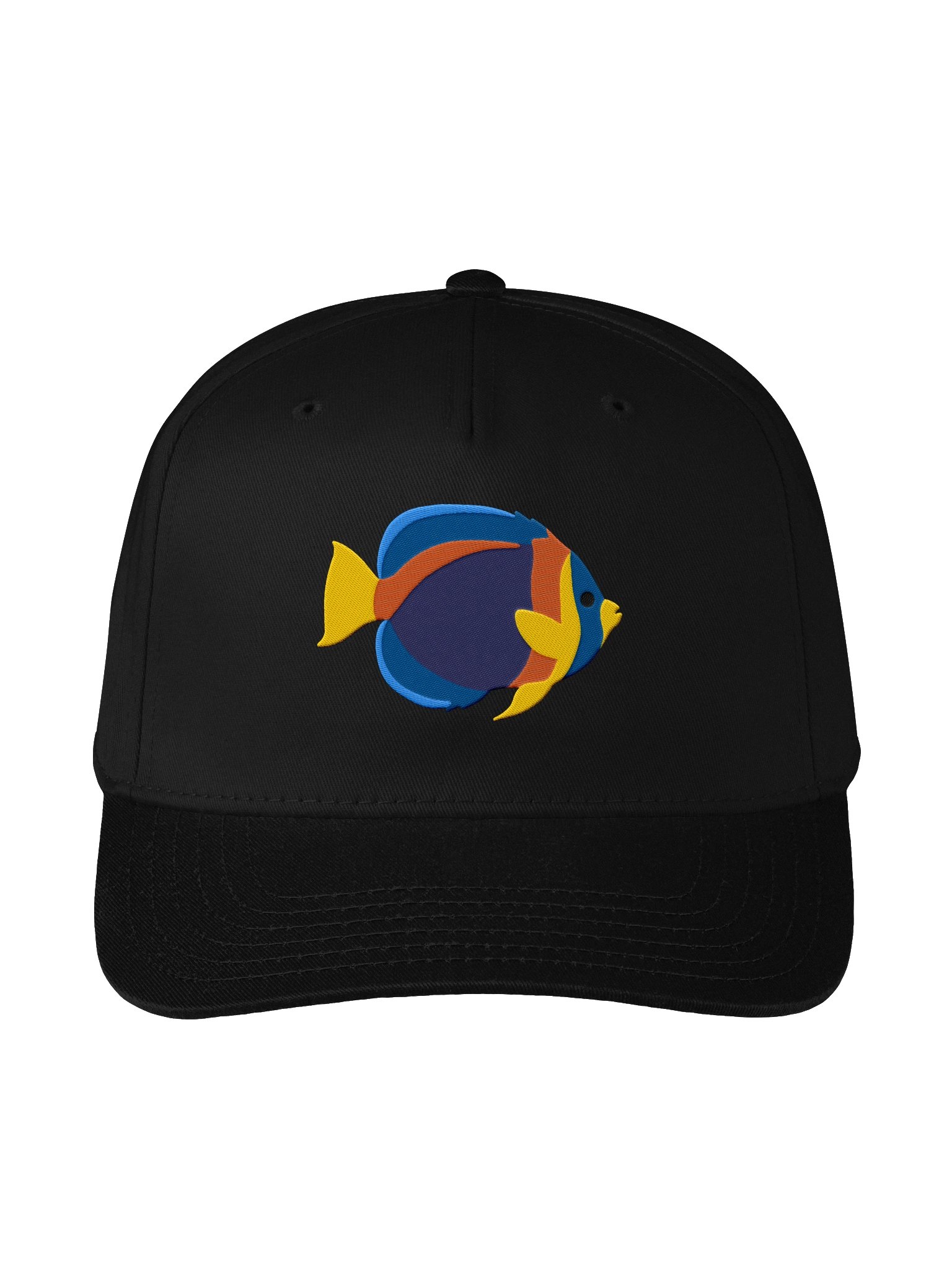 Scribbled Angelfish Mid-Profile Baseball Cap (Embroidered) for Reef and Marine Aquarium Lovers product image (1)
