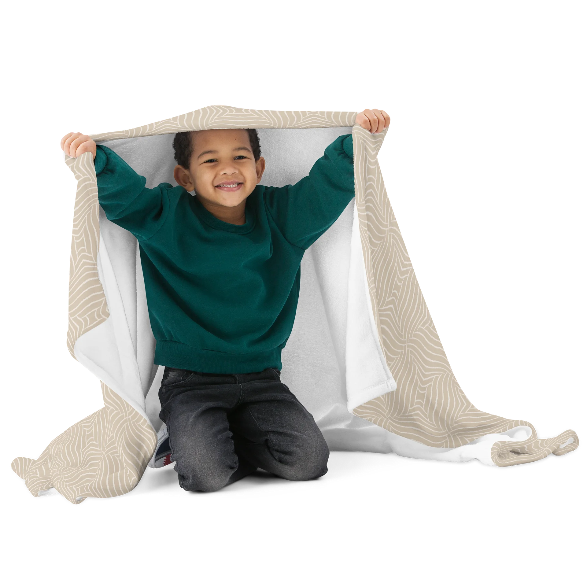 Warm Beige Minimalism Throw Blanket product image (1)