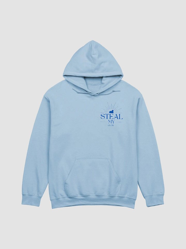 Blue hue Steal My Glow hooded sweatshirt. product image (1)