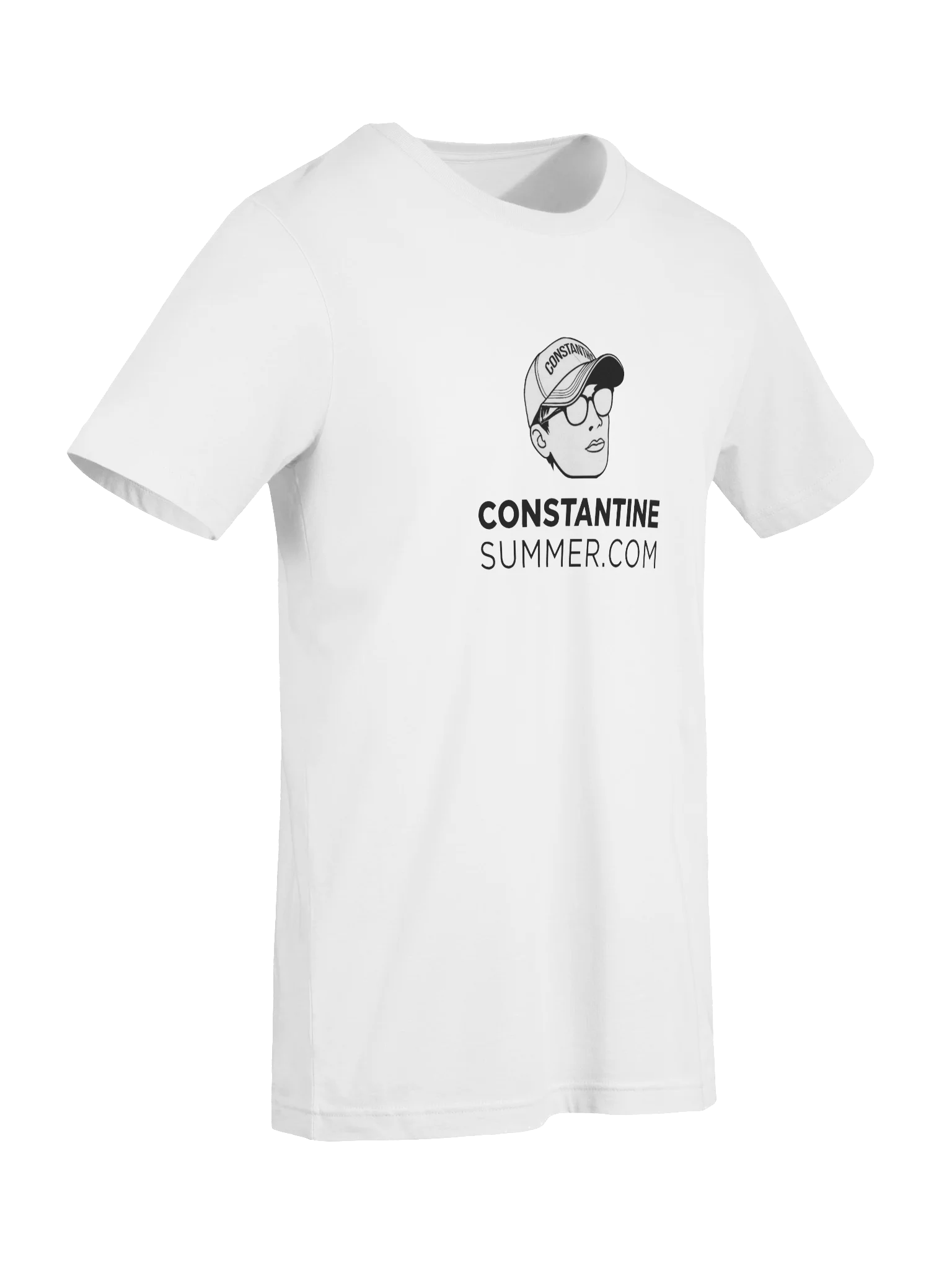 CONSTANTINESUMMER.COM: ICONIC LOGO T-SHIRT by Bella+Canvas (white) product image (9)