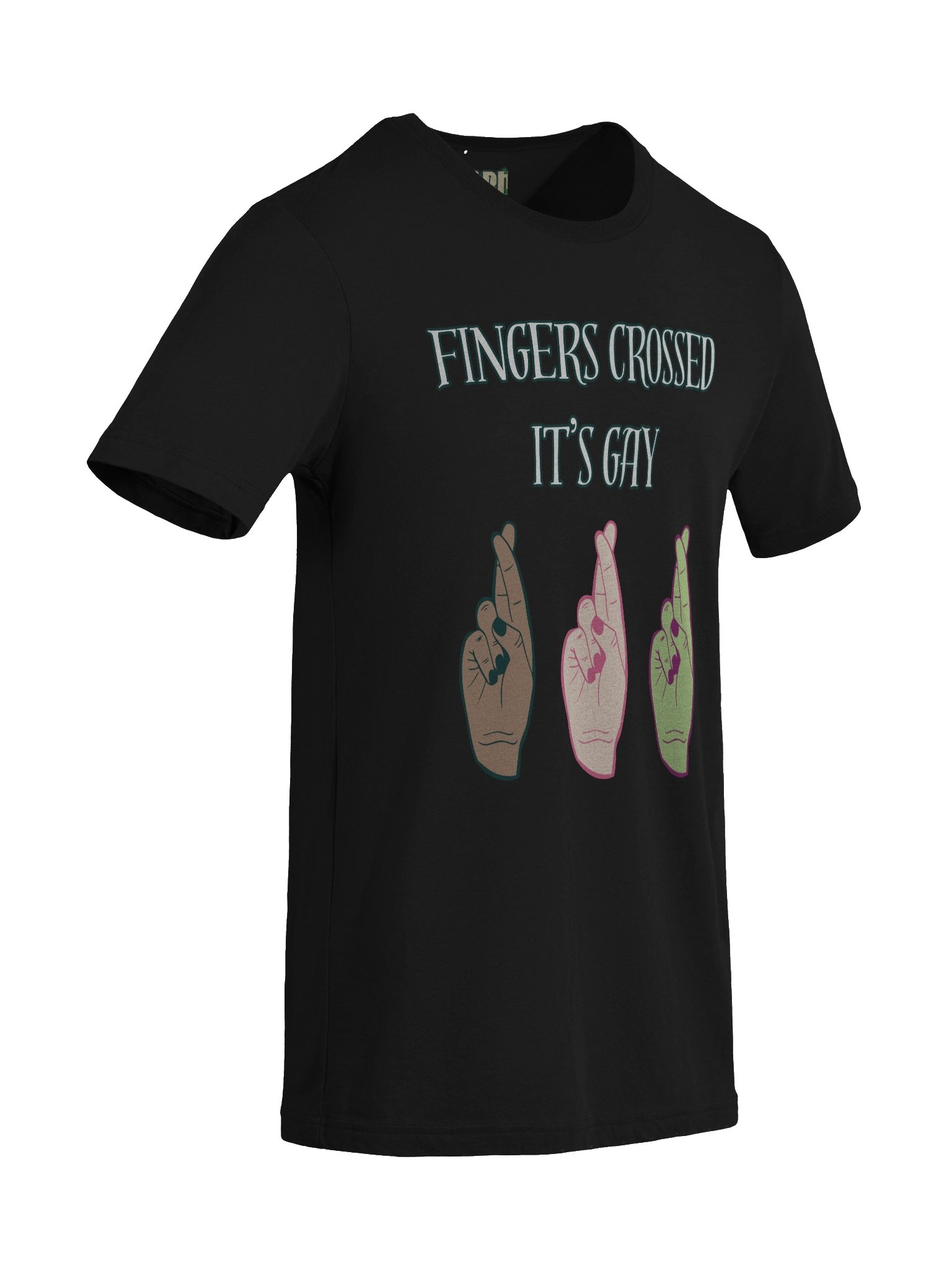 Fingers Crossed Tri-blend product image (41)