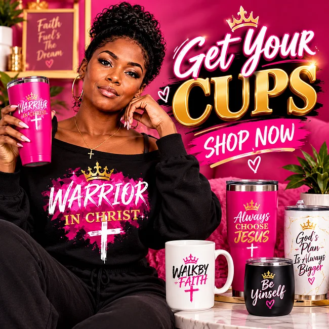 CROWNED IN FAITH COLLECTION CUPS