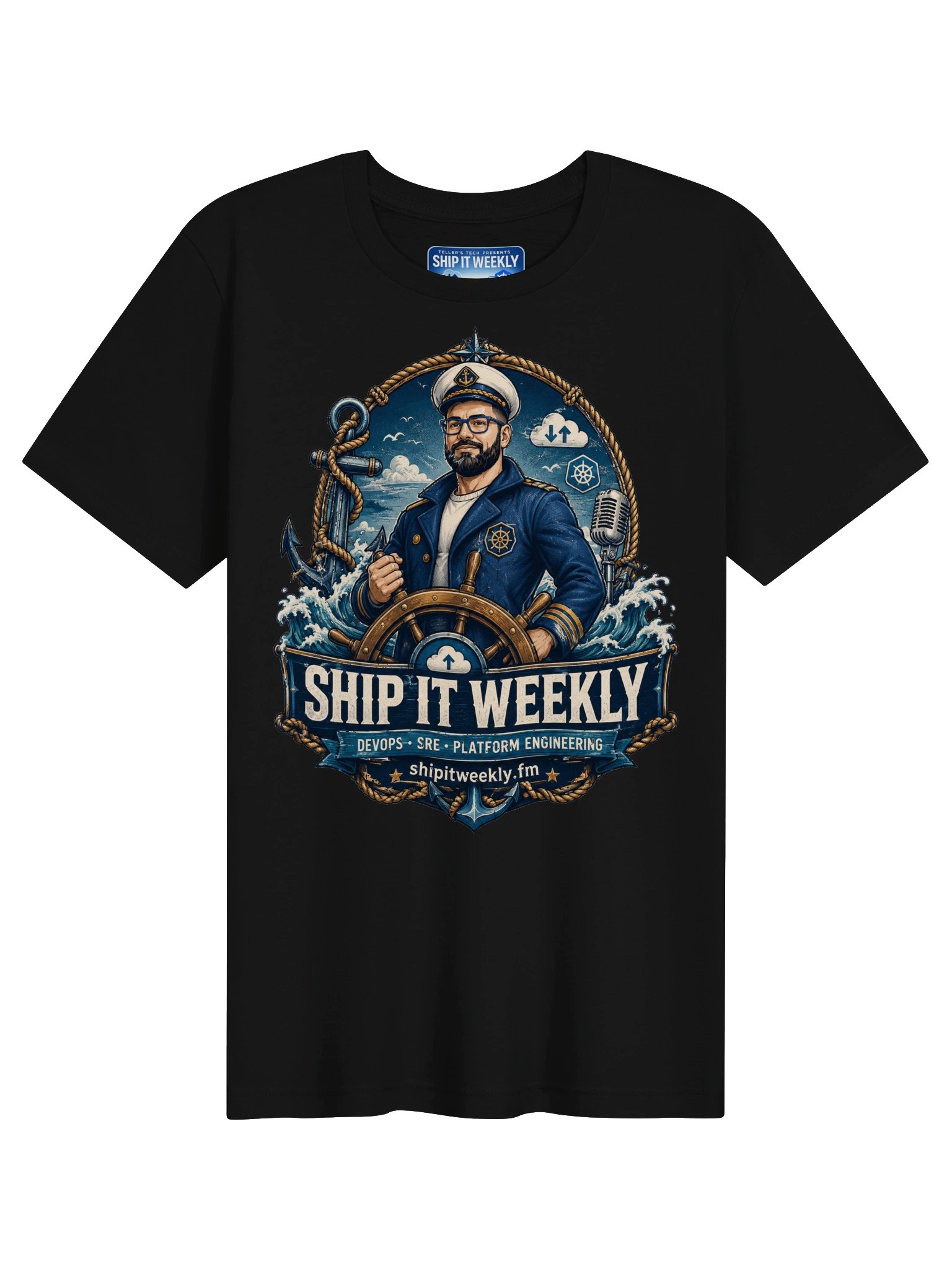Captain of Prod | Ship It Weekly DevOps Tee product image (2)