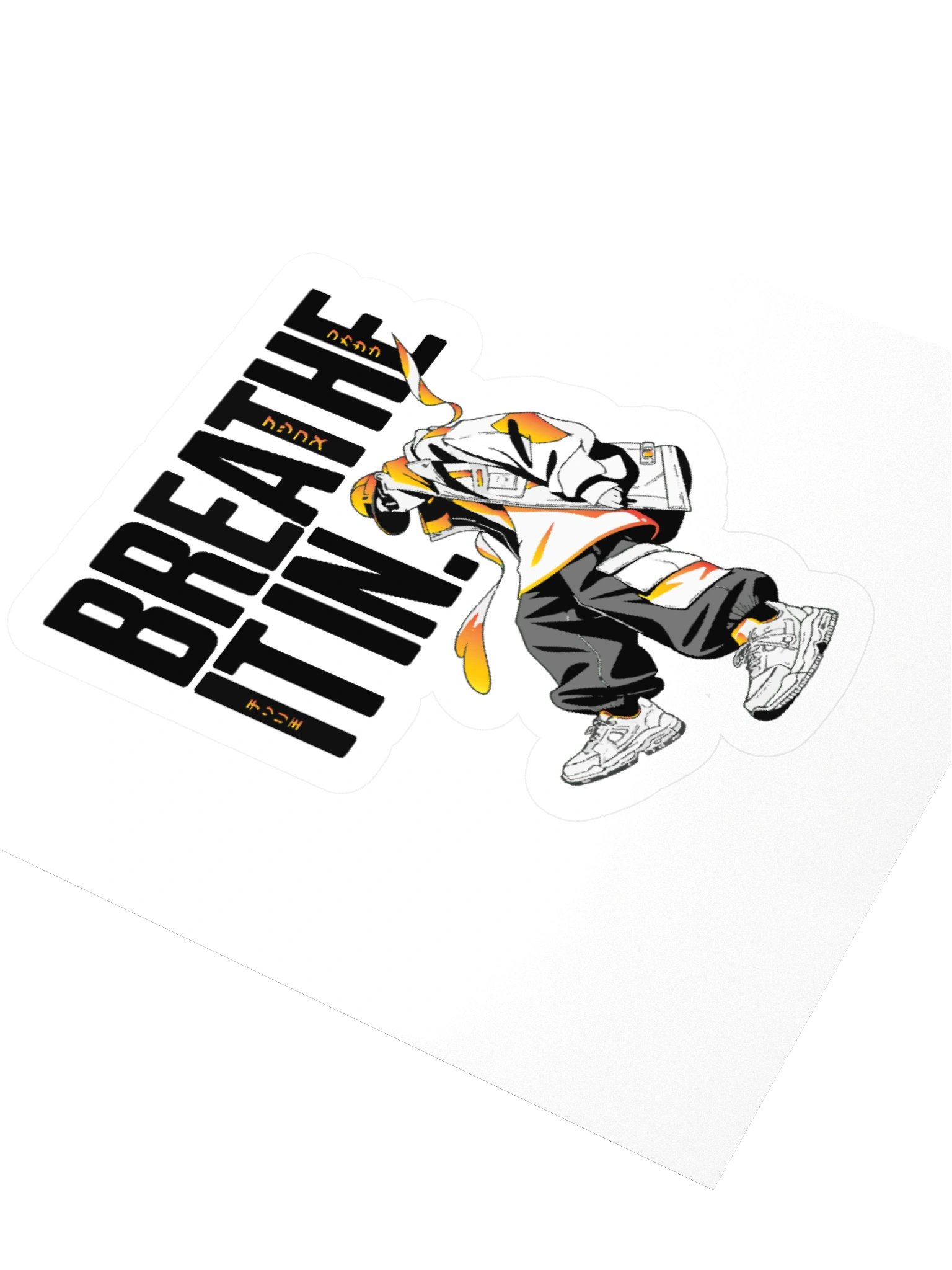 BREATHE IT IN - Hooded Streetwear Kiss-Cut Sticker product image (3)
